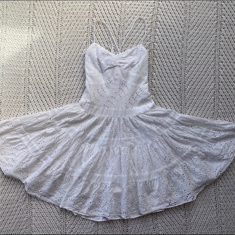 BCBG flirty white sundress